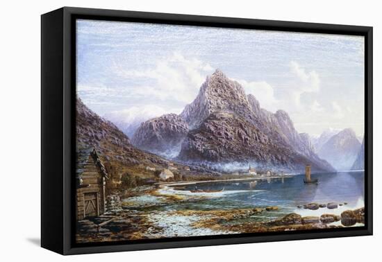 Lyfter from Dosen on the Lyfter Fjord, Norway-Charles Pettitt-Framed Stretched Canvas