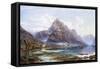 Lyfter from Dosen on the Lyfter Fjord, Norway-Charles Pettitt-Framed Stretched Canvas