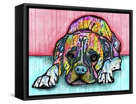 Lying Boxer-Dean Russo-Framed Stretched Canvas