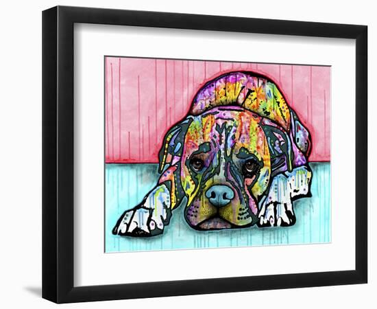 Lying Boxer-Dean Russo-Framed Premium Giclee Print