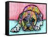 Lying Boxer-Dean Russo-Framed Stretched Canvas