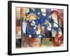 Lying Bulls, 1923-Franz Marc-Framed Giclee Print