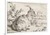 Lying goat, 1670-Adriaen van de Velde-Framed Giclee Print