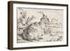 Lying goat, 1670-Adriaen van de Velde-Framed Giclee Print