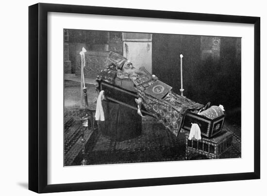 Lying in State, the Late Armenian Patriarch-null-Framed Giclee Print