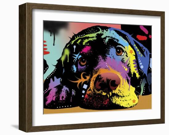 Lying Lab-Dean Russo-Framed Giclee Print