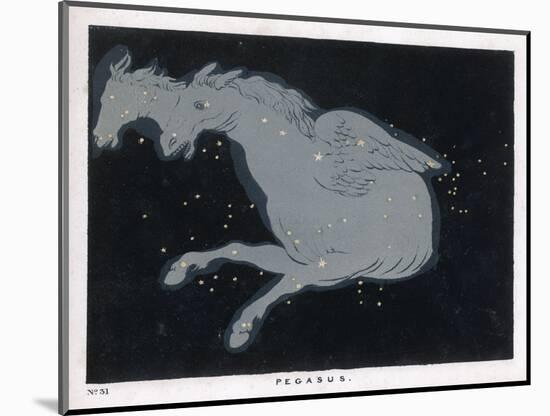Lying Near the Head of the Figure of Andromeda Lies the Constellation of Pegasus-Charles F. Bunt-Mounted Art Print