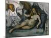 Lying Nude (Femme Nu), Ca. 1886-1890-Paul Cézanne-Mounted Giclee Print