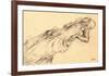 Lying Nude-Edgar Degas-Framed Art Print