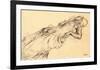 Lying Nude-Edgar Degas-Framed Art Print