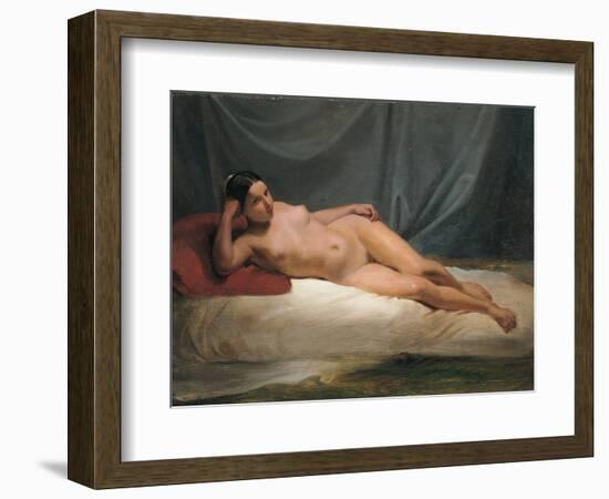 Lying Nude-Antonio Muzzi-Framed Art Print