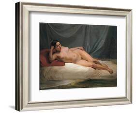 Lying Nude-Antonio Muzzi-Framed Art Print