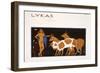 Lykas, Illustration from Les Chansons De Bilitis, by Pierre Louys, Pub. 1922 (Pochoir Print)-Georges Barbier-Framed Giclee Print