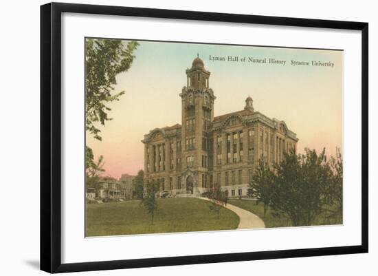 Lyman Hall of Natural History, Syracuse University-null-Framed Art Print