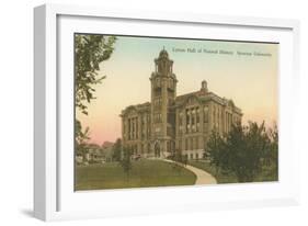 Lyman Hall of Natural History, Syracuse University-null-Framed Art Print