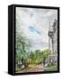 Lyme Park View of House and Gardens, 2015-Vincent Alexander Booth-Framed Stretched Canvas