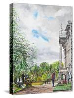 Lyme Park View of House and Gardens, 2015-Vincent Alexander Booth-Stretched Canvas