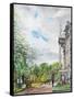 Lyme Park View of House and Gardens, 2015-Vincent Alexander Booth-Framed Stretched Canvas