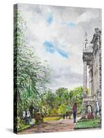 Lyme Park View of House and Gardens, 2015-Vincent Alexander Booth-Stretched Canvas