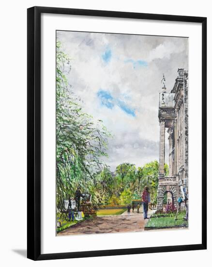 Lyme Park View of House and Gardens, 2015-Vincent Alexander Booth-Framed Giclee Print