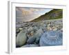 Lyme Regis, a Gateway Town To UNESCO World Heritage Site of Jurassic Coast, Large Ammonite Fossil-Alan Copson-Framed Photographic Print