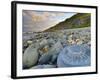 Lyme Regis, a Gateway Town To UNESCO World Heritage Site of Jurassic Coast, Large Ammonite Fossil-Alan Copson-Framed Photographic Print