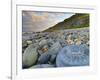 Lyme Regis, a Gateway Town To UNESCO World Heritage Site of Jurassic Coast, Large Ammonite Fossil-Alan Copson-Framed Photographic Print