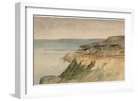 Lyme Regis, Dorset, C.1797 (W/C over Pencil on Textured Paper)-Thomas Girtin-Framed Giclee Print