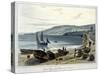 'Lyme Regis, from Charmouth, Dorset', 1814-1825-William Daniell-Stretched Canvas