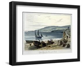 'Lyme Regis, from Charmouth, Dorset', 1814-1825-William Daniell-Framed Giclee Print