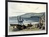 'Lyme Regis, from Charmouth, Dorset', 1814-1825-William Daniell-Framed Giclee Print