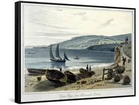 'Lyme Regis, from Charmouth, Dorset', 1814-1825-William Daniell-Framed Stretched Canvas