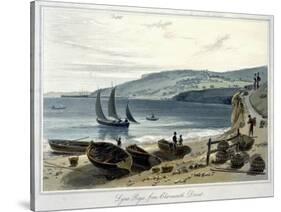 'Lyme Regis, from Charmouth, Dorset', 1814-1825-William Daniell-Stretched Canvas