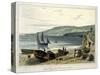 Lyme Regis, from Charmouth, Dorset-William Daniell-Stretched Canvas