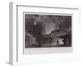 Lymington Iron Works, on the Tyne-Thomas Allom-Framed Giclee Print