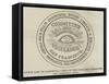 Lynch Law in California, Seal of the Vigilance Committee-null-Framed Stretched Canvas