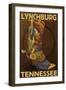 Lynchburg, Tennessee - Boot-Lantern Press-Framed Art Print