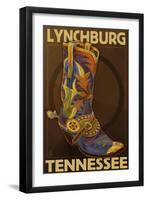 Lynchburg, Tennessee - Boot-Lantern Press-Framed Art Print