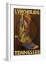 Lynchburg, Tennessee - Boot-Lantern Press-Framed Art Print