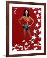 Lynda Carter. "Wonder Woman" [1975], Directed by Alan Crosland.-null-Framed Photographic Print