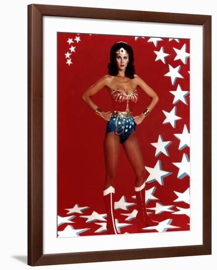 Lynda Carter. "Wonder Woman" [1975], Directed by Alan Crosland.-null-Framed Photographic Print