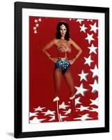 Lynda Carter. "Wonder Woman" [1975], Directed by Alan Crosland.-null-Framed Photographic Print