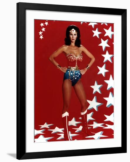 Lynda Carter. "Wonder Woman" [1975], Directed by Alan Crosland.-null-Framed Photographic Print