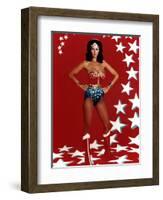 Lynda Carter. "Wonder Woman" [1975], Directed by Alan Crosland.-null-Framed Photographic Print