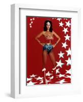 Lynda Carter. "Wonder Woman" [1975], Directed by Alan Crosland.-null-Framed Photographic Print