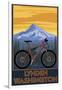 Lynden, Washington - Mountain Bike Scene-Lantern Press-Framed Art Print