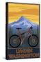 Lynden, Washington - Mountain Bike Scene-Lantern Press-Stretched Canvas