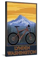 Lynden, Washington - Mountain Bike Scene-Lantern Press-Stretched Canvas