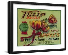 Lynden, Washington - Tulip Apple Crate Label-Lantern Press-Framed Art Print