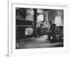 Lyndon B. Johnson Watching Television During the Democratic National Convention-null-Framed Photographic Print